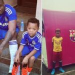 Peter Okoye's son Cameron joins Barcelona feeders