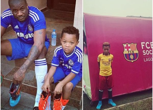 Peter Okoye's son Cameron joins Barcelona feeders