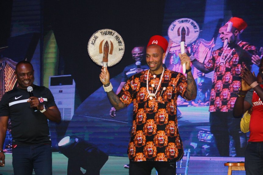 Thierry Henry Crowned Igwe Of Football In Lagos