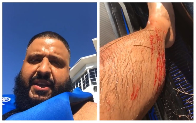 DJ Khaled Documents Jet Ski Accident on Instagram