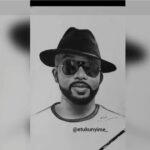 Banky W praises talented young artist who painted his portrait