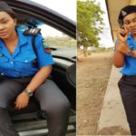 Mercy Aigbe rocks Police Uniform for Movie Role