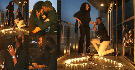 Nigerian wedding photographer proposes to his woman in Dubai