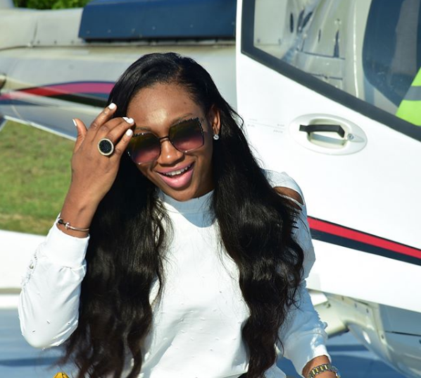 Ebube Nwagbo Enjoys Luxury Tour Around Dubai In A Helicopter