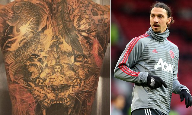 Ibrahimovic Shows Off Stunning New Back Tattoo