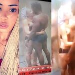 #BBNaija: Miracle and Nina kiss passionately in the shower while bathing (video)
