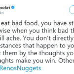 When you think bad thoughts your life will ache- Reno Omokri