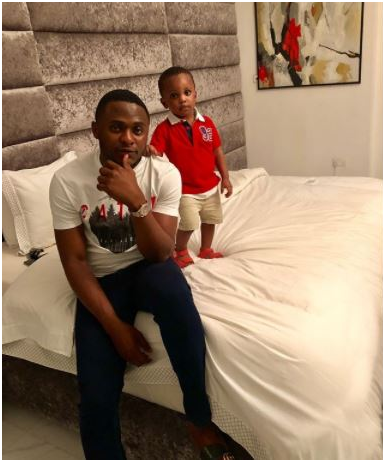 Ubi Franklin Shares Cute Pictures With Son