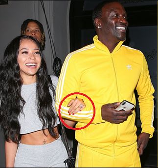 Rapper Akon Is Engaged To His ‘Alleged’ Fifth Wife!! (See Photo Of Her Ring)