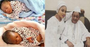 80-year-old Alaafin of Oyo welcomes a sets of twins