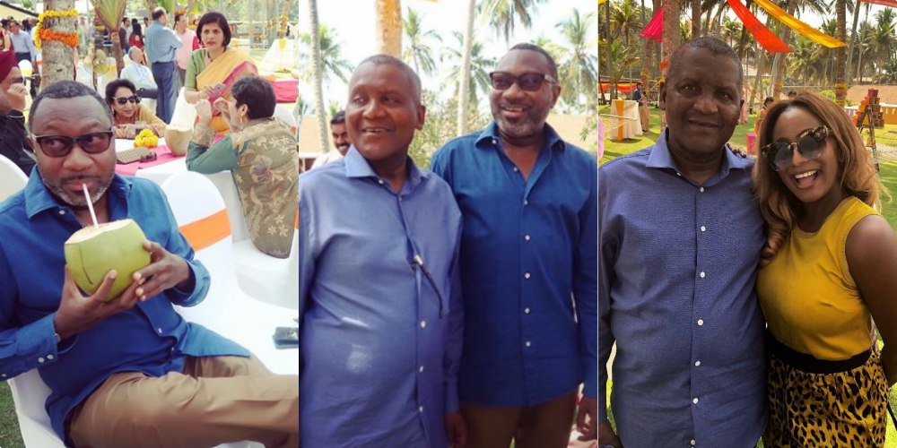 Femi Otedola & Dangote Party In India