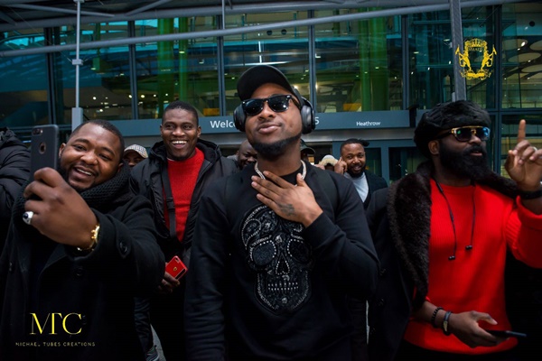 Davido Arrives UK For 30Billion Concert