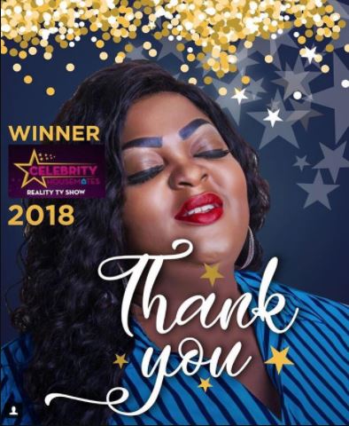 Eniola Badmus emerges winner of the Celebrity Housemates reality TV show; thank her fans for their support