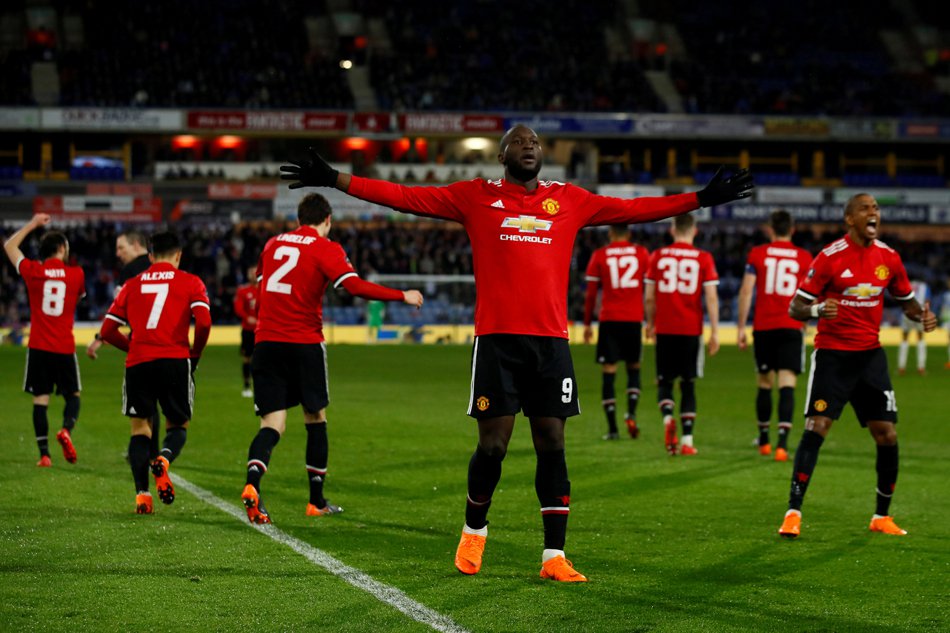 Lukaku Double Sends Man Utd To FA Cup Quater Finals