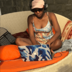 Simi Shows Off Visible Weight Gain In Beach Wear
