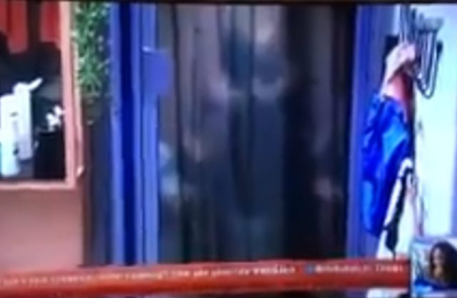 #BBNaija housemates, Bam Bam and Teddy A caught having sex inside the bathroom early this morning.