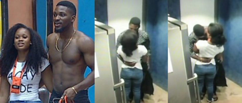 #BBNaija: Cee-C and Tobi Share First Kiss At Last