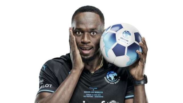 Usain Bolt To Play At Old Trafford in 2018 Soccer Aid Charity Match