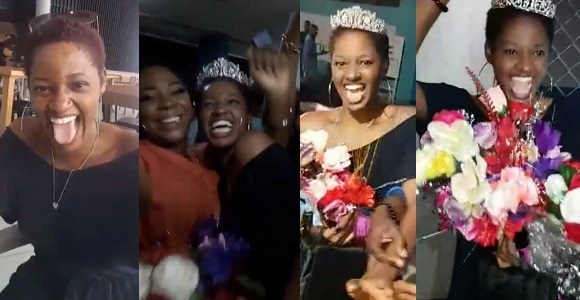 #BBNaija: Fans Welcome Ahneeka As She Arrives Lagos