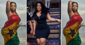 Moesha Boduong Poses In Country’s Flag To Mark Independence Day.