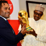 President Muhammadu Buhari receives FIFA Wold Cup trophy