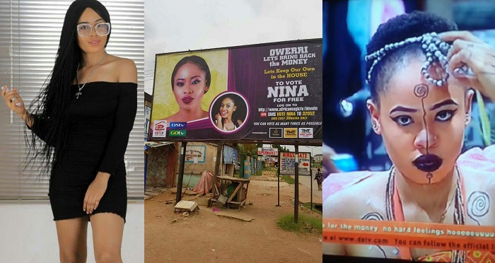 #BBNaija: Nina Gets Massive Billboard In Imo State