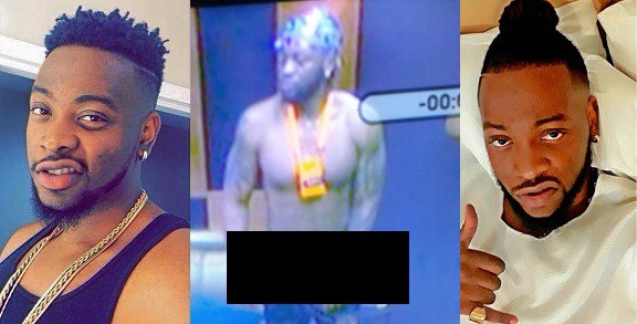 #BBNaija: Teddy A Exposes Private Part In Luxury Suite
