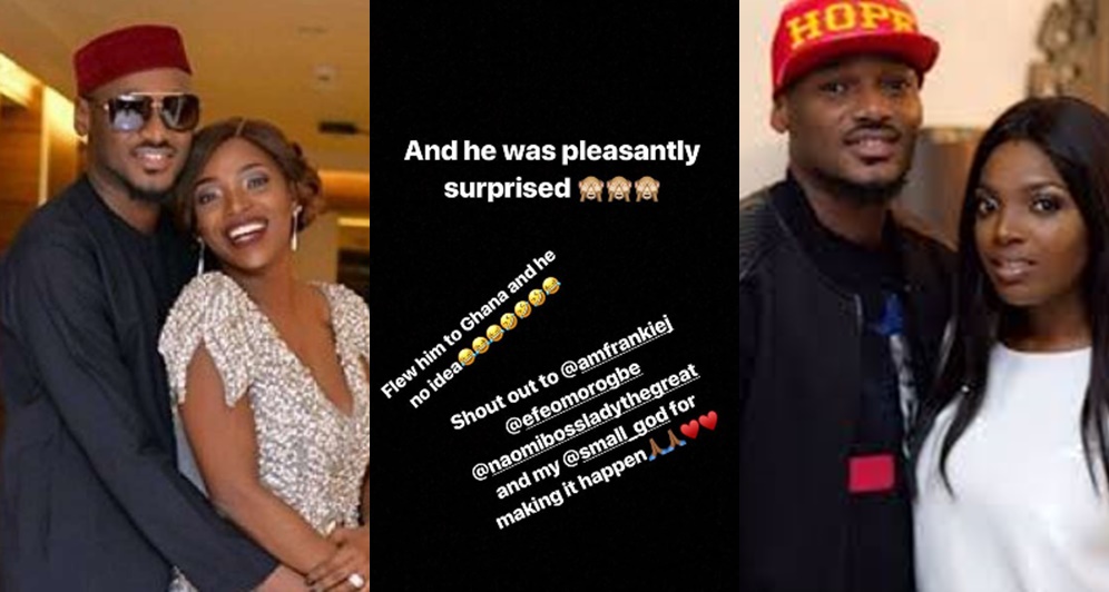 Annie Idibia Surprises 2baba, Takes Him To Ghana To Mark Their Wedding Anniversary