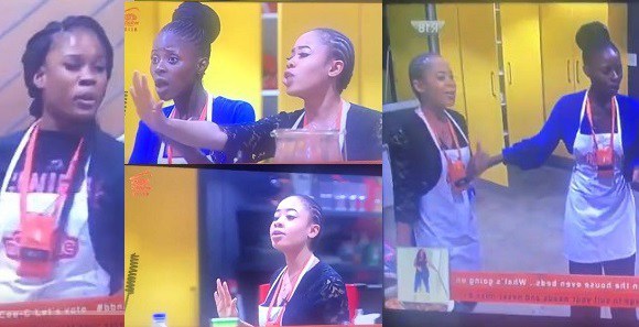 #BBNaija: Khloe, Nina, Cee-C Fight Dirty Over Food