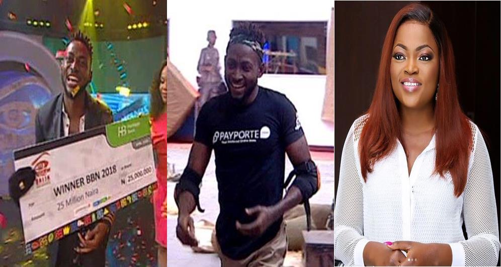 Funke Akindele Reacts As Miracle Wins BBNaija 2018