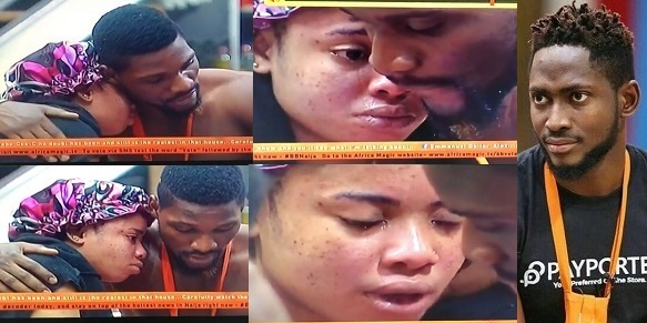 #BBNaija: Nina Breaks Down In Tears, Says She’s Done With Miracle