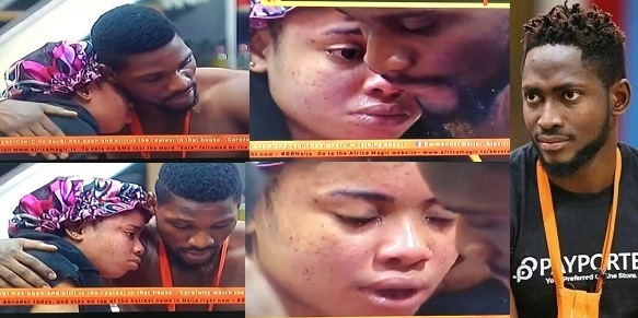 #BBNaija: Nina Breaks Down In Tears, Says She’s Done With Miracle