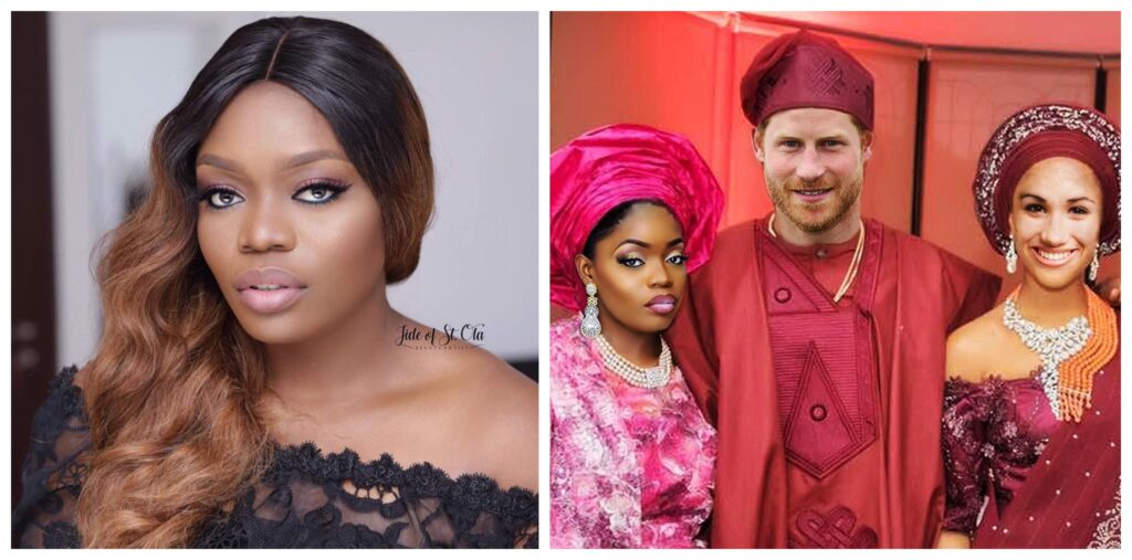 Bisola Shares Photos Of Herself At The Royal Wedding