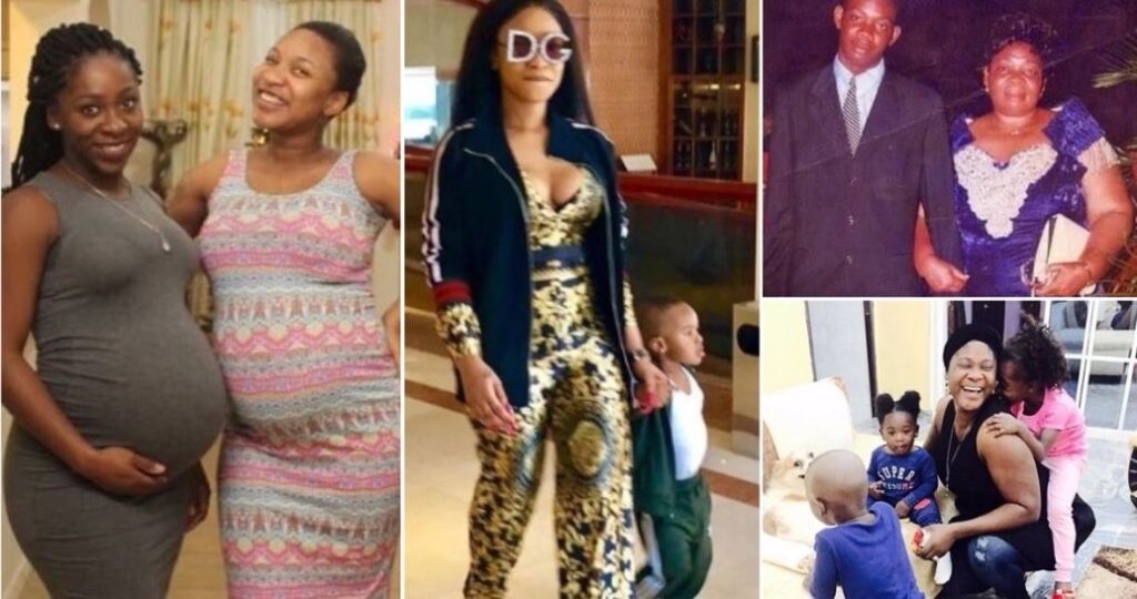 See how Nigeria celebs took turns to celebrated Mother's Day