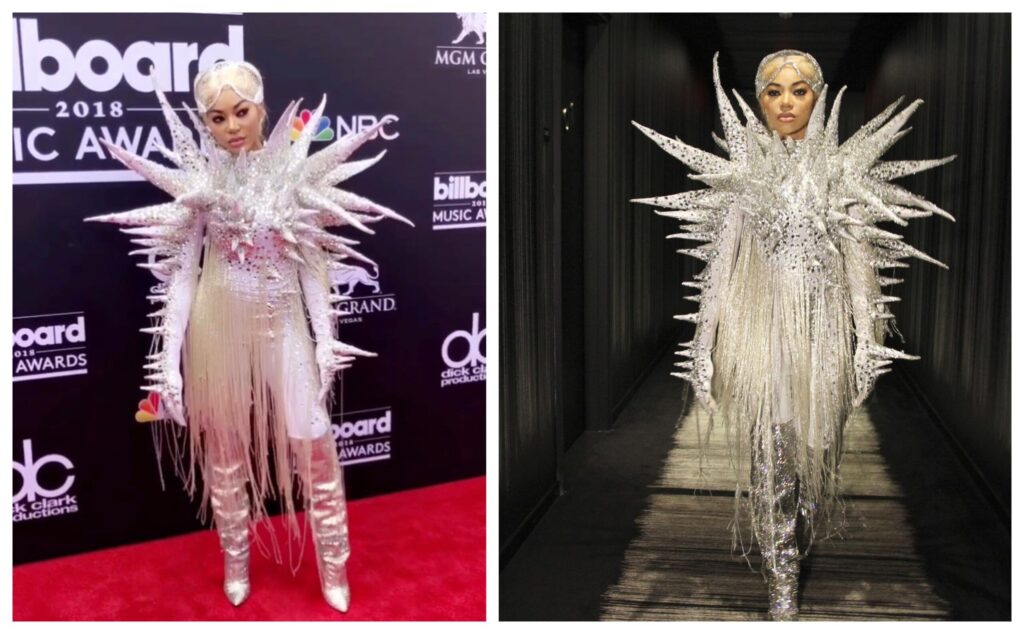 Dencia Attends The 2018 Bill Board Awards In A Star Fish Inspired Outfit