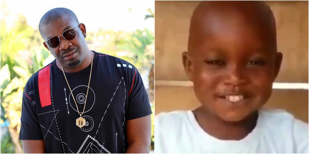 5-year old Taju Receives 500k From Don Jazzy Towards His Education 