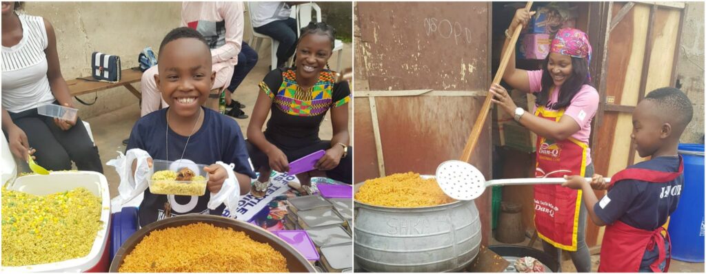 Mercy Aigbe & Son, Juwon Display Their Cooking Skills