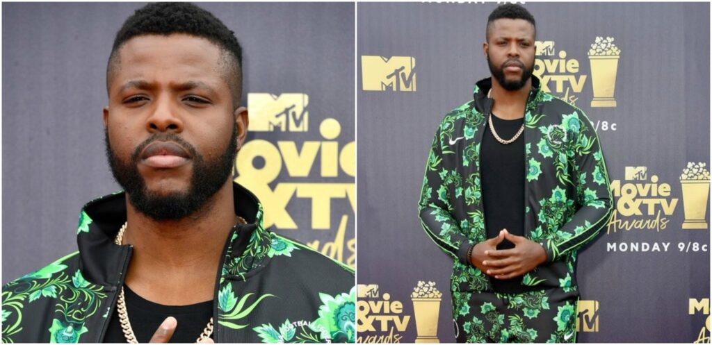 Winston Duke Rocks Super Eagles Tracksuit to MTV Movie & TV Awards