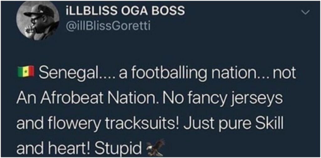 Rapper, Illbliss Trolls Nigeria's Super Eagles On Twitter