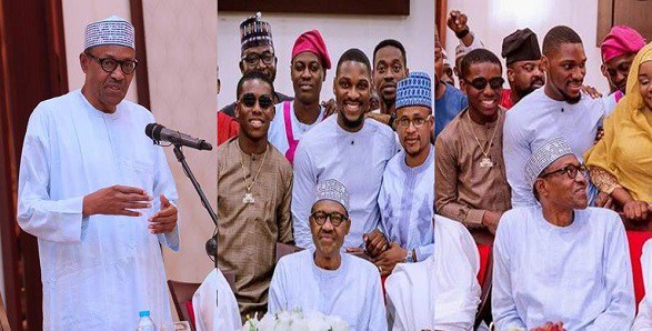 Tobi Bakre and other Nigerian entertainers meet with Buhari for special Iftar dinner at the State House.