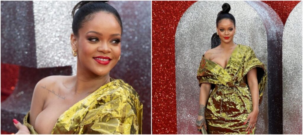 Rihanna Suffers Wardrobe Malfunction, Avoids Nip-Slip