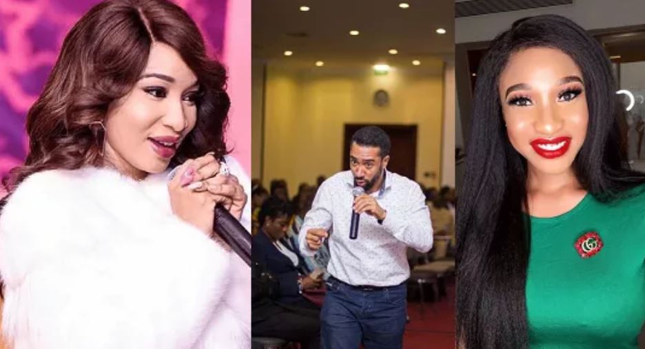 Tonto Dikeh writes in tongues as she comments on Majid Michael's photo
