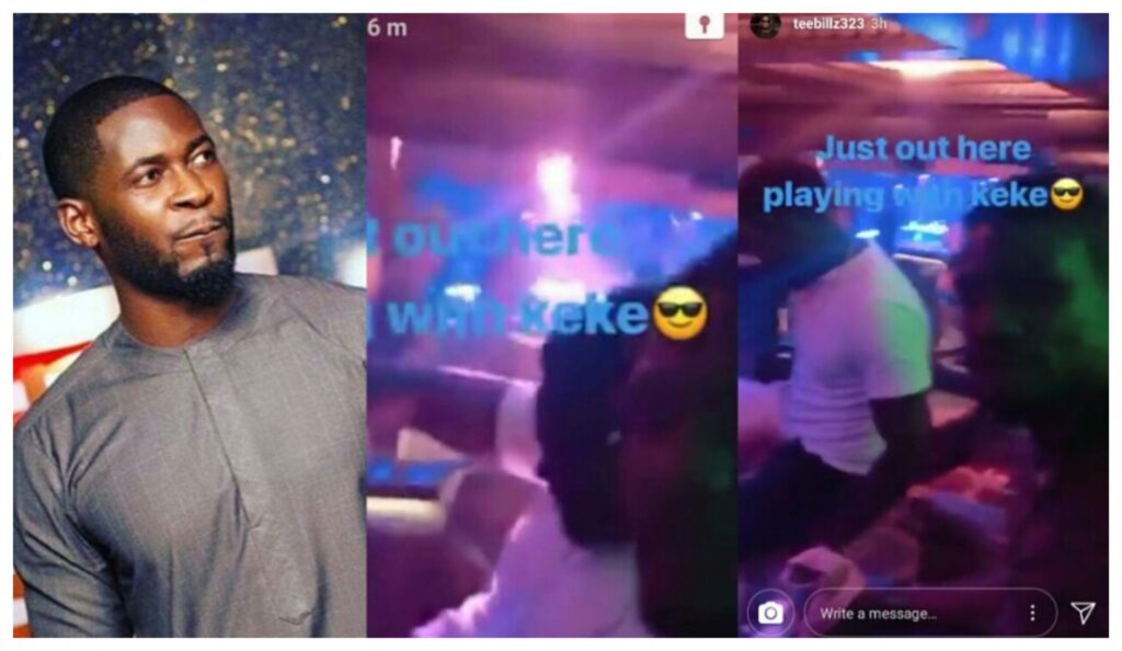 Teebillz Hangs Out With His Friends At A Strip Club