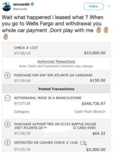 Cardi B Shares Bank Statement To Prove She Indeed Bought Her Lamborghini