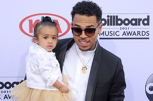 Chris Brown Brings Daughter Royalty On Stage at L.A. Concert