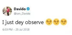 Davido's Chioma Reacts To Drop Out Rumors