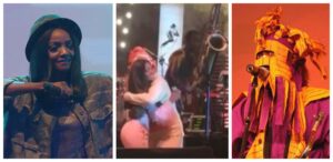 Simi Kneels To Greet Lagbaja On Stage, Says She's Living Her Dreams