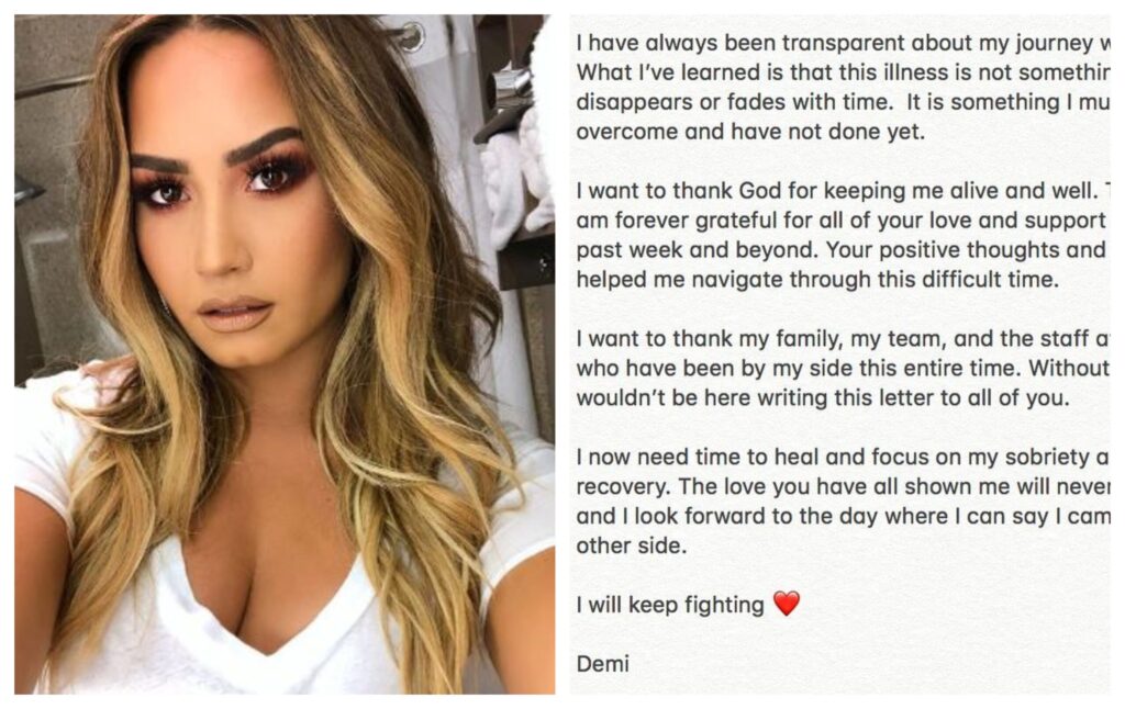 Demi Lovato Finally Speaks Since Her Drug Overdose Incident