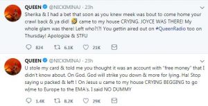 Nicki Minaj And Her Ex, Safaree Fight Dirty On Twitter