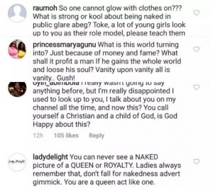 Fans slam Toke Makinwa over 'Nude' Photos